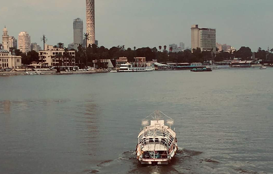 Felucca by Night on the Nile with light pyramids tours